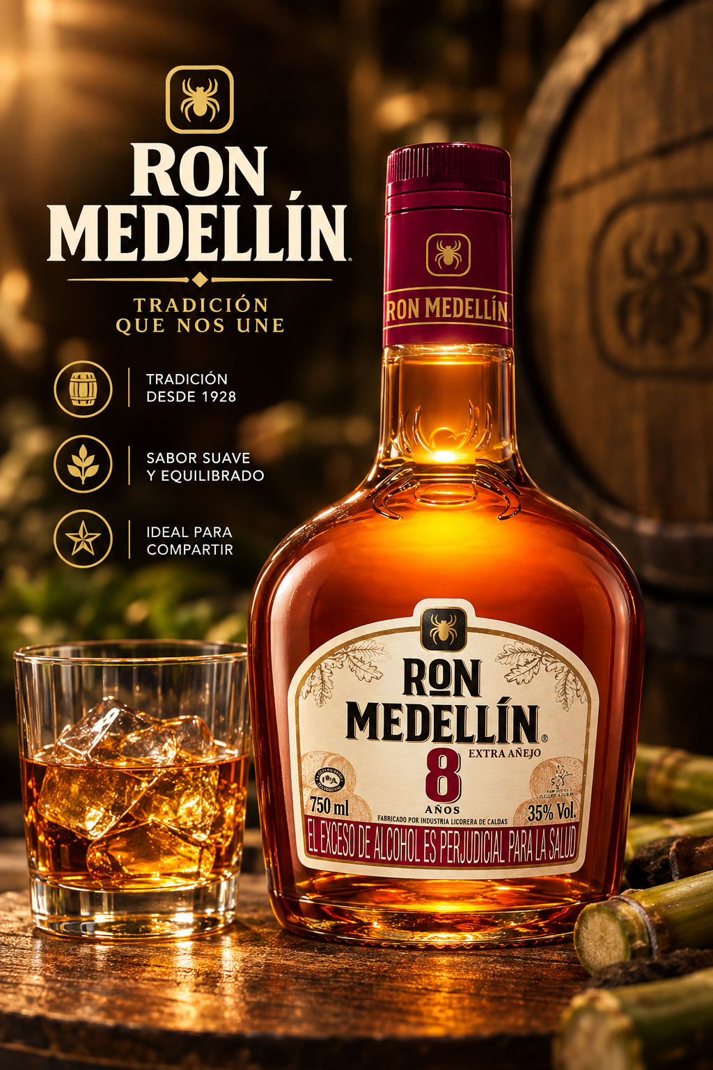 Ron Medellín Extra Añejo 8 Años